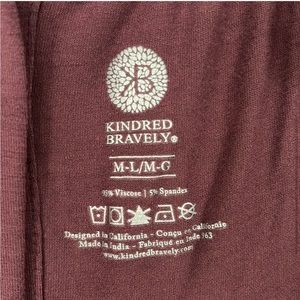 Kindred Bravely maroon Labor and Delivery gown